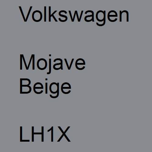 Volkswagen, Mojave Beige, LH1X.